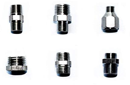 Airbrush 6tlg. Adapter-Beschlag set