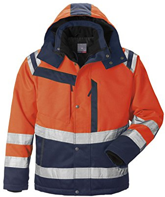 Fristads Kansas Winter Warn-Schutzjacke | Größe: 54/56 (L) | Orange/Marine