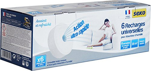 Seko Lot de 6 galets percés 500g Neutre