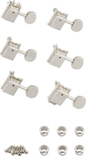 Fender Vintage Stratocaster Telecaster Tuning Machines, Nickel, Set of 6