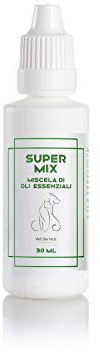 Vet-Service Super-Mix, conf. 30 ml - Prodotto ad Uso Esterno per Gatti - Cicatrizzante con Effetto Repellente con Olio di neem, di Calendula, Tea Tree Oil ed Olio di iperico