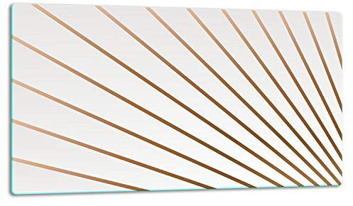 TMK ArtDeko – Schneidebrett Glas – Glasschneidebrett für die Küche 52x30 cm – Robust, Hygienisch & Rutschfest – Glas Schneidebrett – Zusätzliche Arbeitsfläche – Vielseitige Nutzung