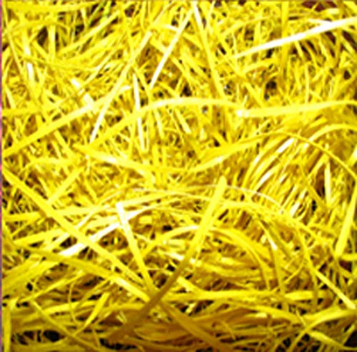 Fashion-Sonderposten Deko Holzwolle Premium Holzwolle Made in Germany 1KG, Farbe: Gelb