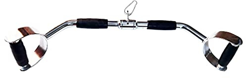qibylift Latzugstange, Kraftstation Latzug Griff, V-förmige Stange zum Herunterdrücken, drehbare Kabelbefestigung, Stange für Latissimus, Bizeps & Trizeps Seilzug Training(Multi CURL Bar)