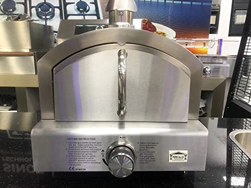 stainless steel Gas Pizza Oven/BBQ 2 tiers / 2 12” pizza stones/portable
