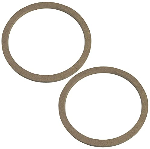 AERZETIX - C52052 - Juego de 2 adaptadores/Soportes/Anillos universales de Altavoces Ø165mm - Ø166xØ144x8mm - Espaciador/Ring en MDF para Altavoz/automóvil/vehículo/Sistema de Sonido