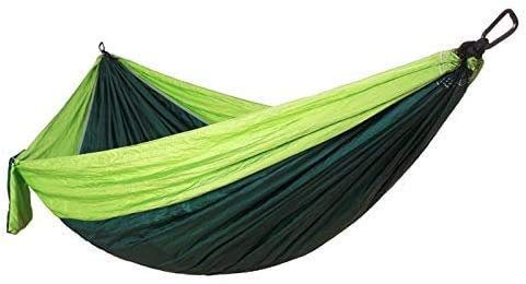 Hamocks Große Fallschirm-Hängematte, doppelt, tragbar, für Garten, Outdoor, Camping, Reisen, Überleben, Schaukel, modisch