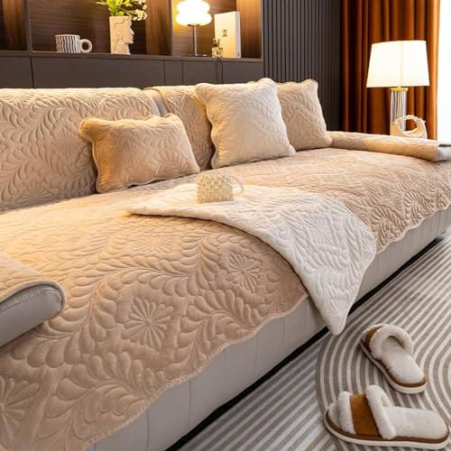 HLTQL Sofabezug u Form Eck L Form,Sofa Überzug Geeignet Für 3/4/2/1sitzplätze Couch Überzug Rutschfester Sofa Cover Schutz Vor Kratzern Für Katzen Und Hunde Sofadecke,#5-70x210cm