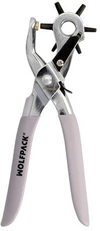 WOLFPACK LINEA PROFESIONAL Sacabocados Estrella Alicates Agujeros, Perforador Cuero, Alicates Cinturones