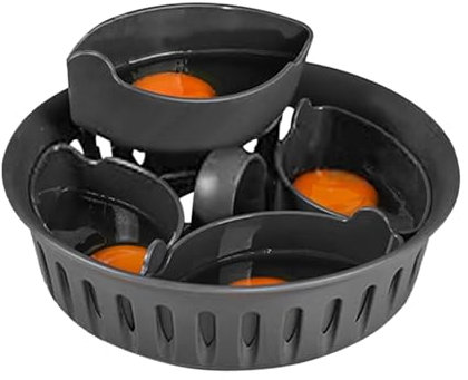 Moldes para huevos de vapor, accesorio para hervidor de huevos, escalfadores de huevos multifuncionales y máquina de mordeduras, moldes de vapor de huevos con mango para accesorios TM5 TM6 TM31