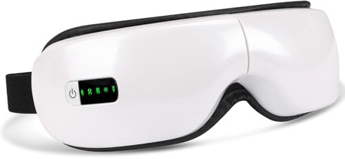 Eye Massager with Heat; Migraine Relief Mask Massager; Bluetooth Eye Mask for Dry Eyes; Relaxation with 5 Massage Modes and 180° Folding Design Gifts for Women/Man