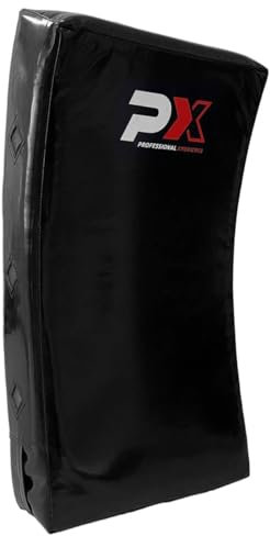 TEKKA BUDO Schlagpolster Pro Gekrümmt - Mit 4 Griffen - 75 x 35 x 18 cm - Kunstleder schwarz