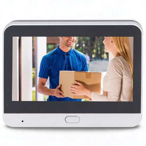 Dpofirs 1080P Peephole Camera for Apartment Door, 2 Way Intercom PIR Motion Detection Peep Hole Camera, Rechargeable WIFI Doorbell Camera for Front Door