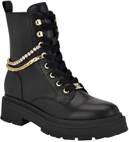Nine West Botines Hughes para mujer, Negro 001, 35.5 EU