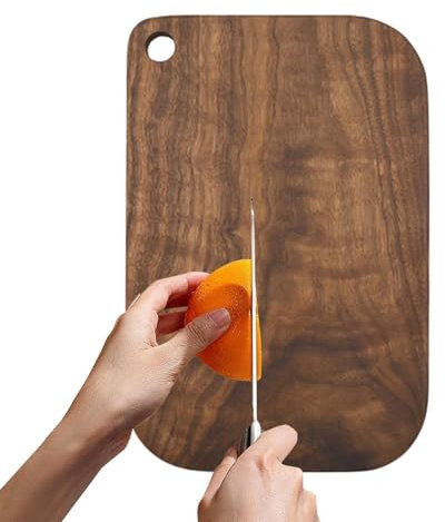 Holzschneidebretter,Holzschneidebretter für die Küche,Holzschneidebretter zum Hacken von Fleisch - Bio- -Blockbrett Baumbrett weiße Eichenbrett für Käse, Obst,