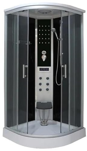 Bagno Italia Cabina de ducha hidromasaje 90 x 90 con sistema Quickline