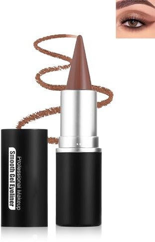 Eyeliner Wasserfest Braun, Matt Glatte Creme Gel Eyeliner Stift Langlebig | Hochpigmentiert Schnelltrocknend Kajalstifte, Eye Liner Face Paint Stick für Gesicht Körper, Weihnachten Halloween Makeup