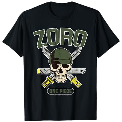 Chapeau de paille One Piece Pirate Hunter Roronoa Zoro Logo Anime T-Shirt