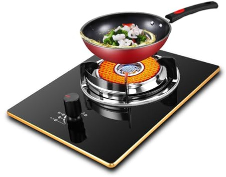 Cuisinière À Gaz À Brûleur Unique, Cuisinière De Comptoir De Cuisine 5,2 KW, Cuisinière De Conversion Gaz/gaz LP, Avec Dispositif De Protection Contre Les Extinctions Accidentelles, For À Domicile(NG)