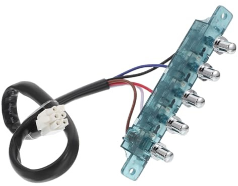 Homoyoyo Range Hood Control Panel Button Sturdy Key Switch Accessory for Kitchen Ventilation Replacement Part for Home Restaurant and Hotel Use