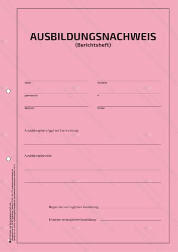 Komplett-Set für 1 Jahr kaufmännische Berufsausbildung (Nachweisblock, Schnellhefter blau, Deckblatt blau)
