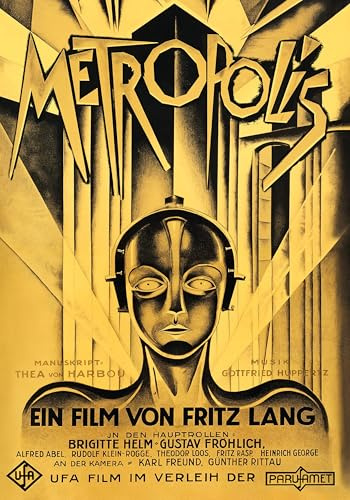 Generico Poster Metropolis – Locandina 70x100 cm | Cinema espressionista tedesco | Film di Fritz Lang | Manifesto vintage Art Deco restaurato | SACWEBPHOTO