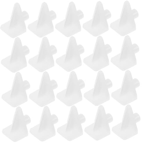 NUOBESTY 100stücke Regalträger Weiß Für Holzregale Schrankregalhalterungen Aus Kunststoff Regalstützen Clips Ersatzstifte Für Bücherregal Schrank-regalstifte Verriegelungsstifte Für Küchenm