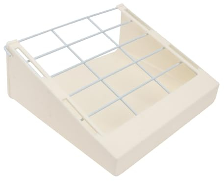Käfig mit Integriertem Rack Kaninchenfütterungsgerät aus Kunststoff Stahl | 1 Stück Haushalts Futterständer, für Vogel und Kaninchenkäfig, Feste Montage