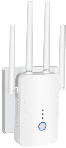 WLAN-Extender-Signalverstärker für bis zu 6.000 m² und 60 Geräte,