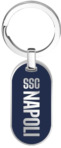 Clondo Portachiavi SSC Napoli in Acciaio Inossidabile – Prodotto Ufficiale Calcio – Gadget Elegante e Resistente con Logo SSCN – Idea Regalo per Tifosi Azzurri