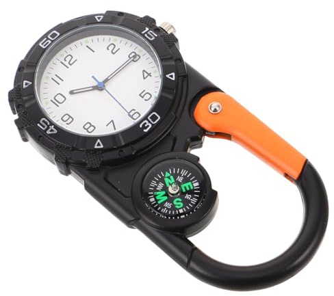 SOPOTUTU Reloj Brújula para Exteriores Brújula De Caza Herramientas De Navegación para Senderismo Llavero con Mini para Senderismo Reloj con para Hombre