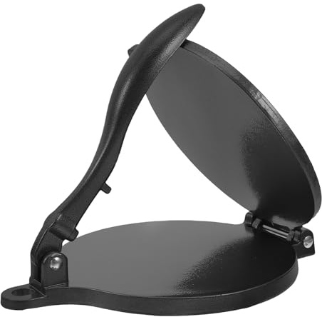 Lurrose Prensa para Masa de Tortillas Mexicanas 6.3 Pulgadas Utensilio de Cocina de Aluminio Redondo para Preparación Rápida en Restaurantes y Hogares