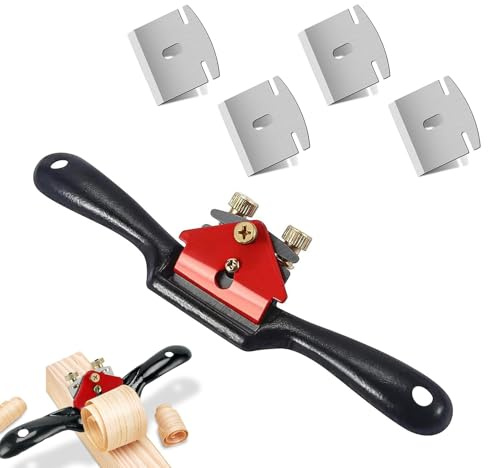 Wood Plane,9 Inch/210 mm Planers for Wood | Adjustable Universal Bench Hand Plane,Small Hand Planer Trimming Planer,Woodworking Repair Tools with 4 Replacement Blades