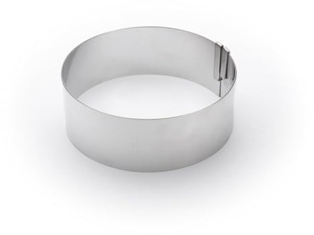 De Buyer Acciaio Inossidabile Stampi ad Anello estensibili, da 18 a 36 cm, 3040.02, Altri, 18 cm