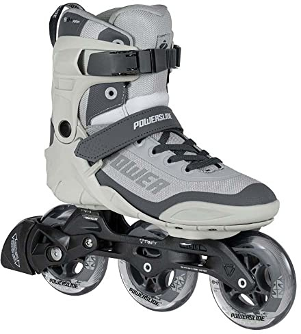 Powerslide Inline Skates Phuzion Krypton Grey 100, Unisex für Herren und Damen in Grau, 100mm/83A Rollen, ABEC 7 Pro Kugellager, Art. nr.: 901984 38