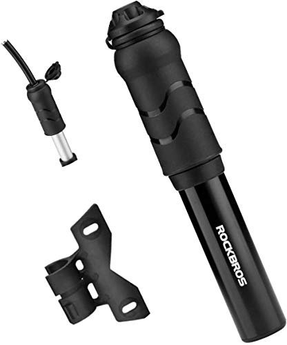 ROCKBROS Fahrrad Minipumpe Rahmenpumpe 100 PSI Luftpumpe Presta & Schrader Ventile für Mountainbikes, Rennrad, E-Bikes, MTB