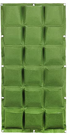 Vertikale Pflanzsäcke zum Aufhängen an der Wand – Multi-Pocket Wandbehang Pflanztasche Vertikale Blumenzuchtbeutel Pflanzgefäß Garten