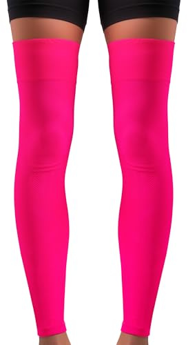 SLIMCELL PRO Fascia Ginocchio Lunga Sport Anti UV Unisex - Gambali Compressione, Calze Compressione Graduata Senza Piede, Gambali Compressione, Polpaccera Compressione Uomo e Donna - Made in Italy