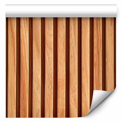murando - Papier Peint Intissé, Revêtement Mural Salon, Bois 3D, 10 m | Fabrication EU, Tapisserie Murales Papier Peint, Revêtement Mural, Papiers Peints, Poster Mural, Effet Bois, Décoration