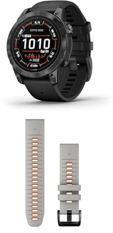 Garmin Instinct 2 Solar Tactical – Rugged GPS Smartwatch with Infinite Battery Life in Smartwatch Mode & QuickFit Band