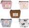 JOOTUEPO 5 piccoli portafogli da donna, mini portamonete da donna con chiusura lampo per cosmetici, mini borsa per monete, carte, chiavi, policromo