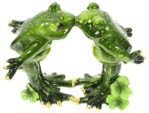 Yardenfun Adornos De Rana Decoración De Resina Figura De Rana para Jardín Terraza Patio