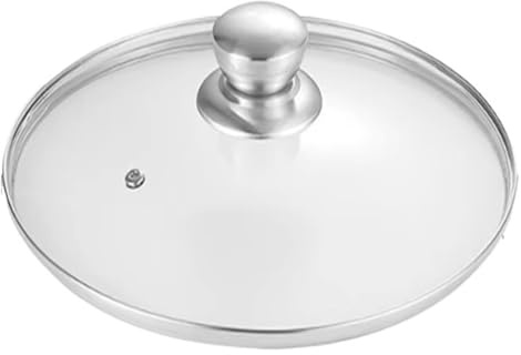 GBSONGLIANGBO Topfdeckel,Pfannendeckel Topfdeckel aus gehärtetem Glas aus Edelstahl, 16–34 cm, Verbrühungsschutz, sichtbarer Topfdeckelknopf, runder Bratpfannendeckel, Küchenzubehör(34cm)