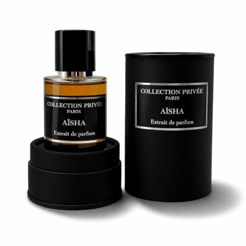 Collection Privée Paris Extrait de Parfum Mixte, 50ml, Longue Tenue, Fragrances Musquées, Gourmandes, Florales et Orientales (Aisha)