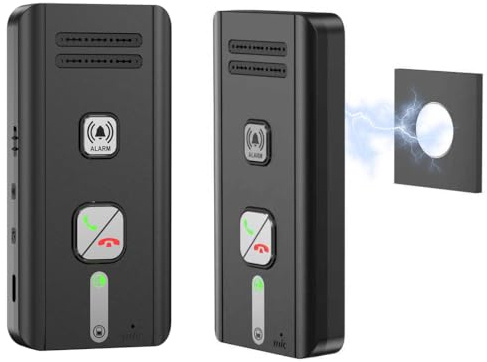 Paquete de 2 sistemas de interfono, sistema de intercomunicación inalámbrica de 2 vías, sistema de intercomunicación para el hogar, interfono inalámbrico de 500M, comunicación en tiempo real entre