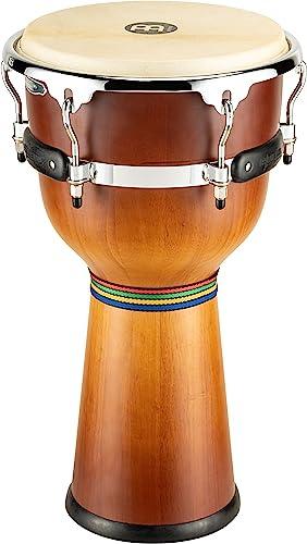 Floatune Djembe Hand Drum Circle Instrument with Goat Skin Head — NOT MADE IN CHINA — Easy to Tune, 2-YEAR WARRANTY