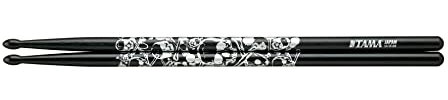 Tama 5A Sticks O5A-S-BS Skull, Schwarz, silberner Druck