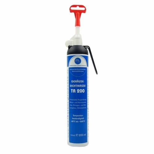 Gehäusedichtmasse 200ml im Druckspender (Transparent) | dauerelastischer Dichtstoff für Motoren, Getrieben und Gehäuseteilen von -60°C bis +260°C