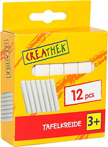 VEDES Großhandel GmbH - Ware 0065782367 Creathek Tafelkreide, 12 Stück, Weiß