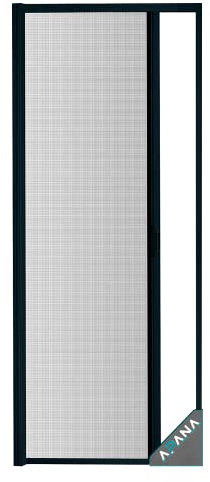 APANA Fliegengitter Rollo für Türen – anthrazitfarben & zuschneidbar bis 120x220 cm – ausziehbarer Insektenschutz für Balkon- & Terrassentür – mit Rückholfeder, Fiberglasgewebe & Alurahmen